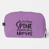 Lass deinen Rücken nicht auf Nerves Chiropraktor. Waschbeutel (Vorderseite)