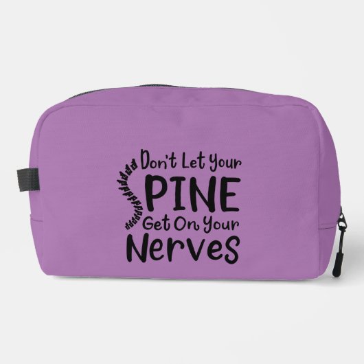 Lass deinen Rücken nicht auf Nerves Chiropraktor. Waschbeutel (Vorderseite)