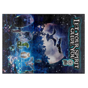 Lass deinen Spirit Guide You( blau) Schneidebrett