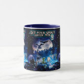Lass deinen Spirit Guide You(blau) Tasse (Zentrum)