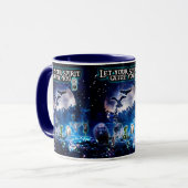 Lass deinen Spirit Guide You(blau) Tasse (Vorderseite Links)