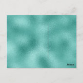 Lass deinen Traum Fly Motivierend Mint Green Bird Postkarte (Rückseite)