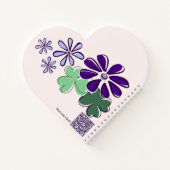 Lass deinen Träumen Blossom, Botanischer Doodle, Q Notizblock (Rückseite)