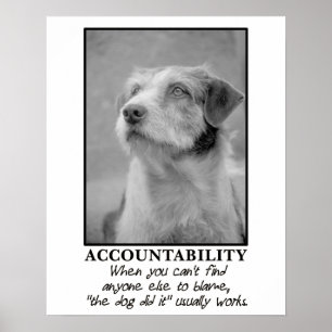 Lass dem Hund die Schuld für deine Furzen [S] Poster