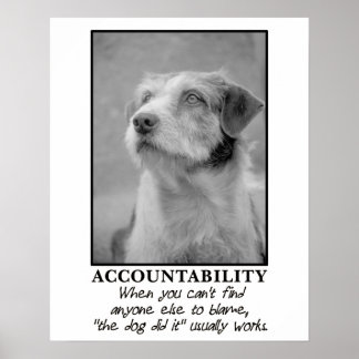 Lass dem Hund die Schuld für deine Furzen [S] Poster
