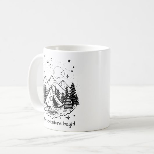 Lass den Adventure Begin! Tasse des individuell an (Vorderseite Links)