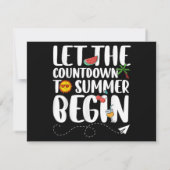 Lass den Countdown bis zum Beginn des Sommers, lus (Rückseite)