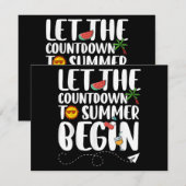 Lass den Countdown bis zum Beginn des Sommers, lus (Vorne/Hinten)