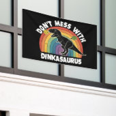 Lass den Dinkasaurus Pickleball in Ruhe Banner (Äußeres Gebäude)