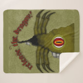 Lass den Drachen frei! Digitale Kunst Sherpadecke (Vorderseite (Horizontal))