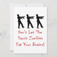 Lass den Harris-Zombies nicht, dein Gehirn zu esse