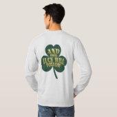 Lass den Hoppiness Begin Funny St Patrick's Day T-Shirt (Schwarz voll)