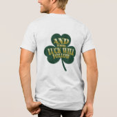 Lass den Hoppiness Begin Funny St Patrick's Day Tri-Blend Shirt (Rückseite)