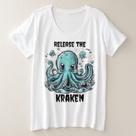 Lass den KRAKEN frei! Niedliche Oktopusmütterschaf Große Größe T-Shirt