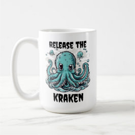 Lass den KRAKEN frei! Niedlicher Oktopus Kaffeetasse