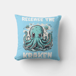 Lass den KRAKEN frei! Niedlicher Oktopus Kissen
