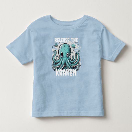 Lass den KRAKEN frei! Niedlicher Oktopus Kleinkind T-shirt (Vorderseite)