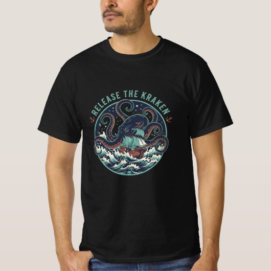 Lass den Kraken los T-Shirt (Vorderseite)