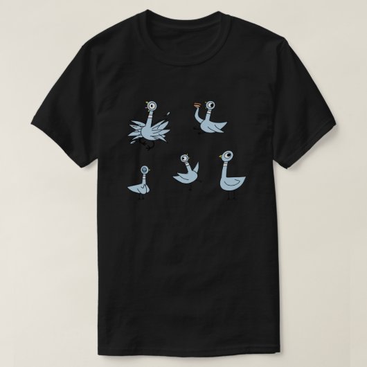 Lass den Pigeon mit dem Bus. T-Shirt (Design vorne)