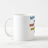 Lass den Regen weg, deine Sorgen Kaffeetasse (Links)