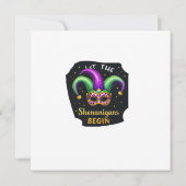 Lass den Shenanigans Begin Einladung (Rückseite)