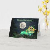 Lass den Shenanigans Begin Happy Birthday Karte (Gelbe Blume)