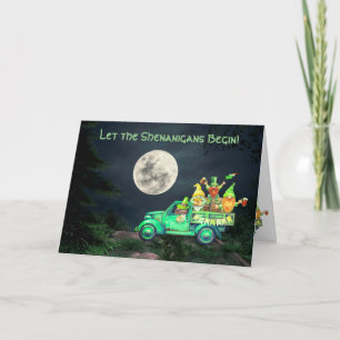 Lass den Shenanigans Begin Happy Birthday Karte