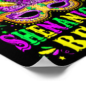 Lass den Shenanigans Begin Mardi Gras Shirts1 Poster (Ecke)
