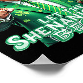Lass den Shenanigans beginnt Trump St Pattys Day Poster (Ecke)