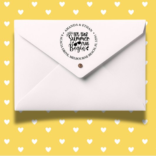 Lass den Sommerspass beginnen Permastempel