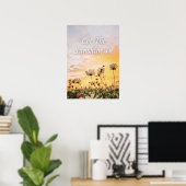 Lass den Sonnenschein herein. Inspirierend Poster (Heimbüro)