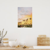 Lass den Sonnenschein herein. Inspirierend Poster (Küche)