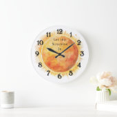 Lass den Sonnenschein herein Sonne Große Wanduhr (Zuhause)