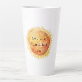 Lass den Sonnenschein herein Sonne Milchtasse