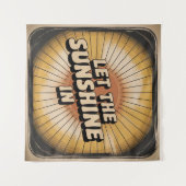 Lass den Sonnenschein herein Wandteppich (Vorderseite (Horizontal))