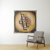 Lass den Sonnenschein herein Wandteppich (Beispiel (Horizontal))