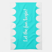 Lass den Spaß beginnen! Geschirrtuch (Vertikal)