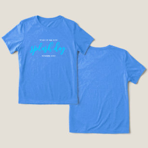 Lass den Spaß los! Veranstaltung "Blue Splash Day" Tri-Blend Shirt
