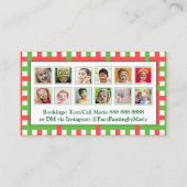 Lass den Zauberanfänger! Angepasste Gesichtspainie Visitenkarte (Rückseite)