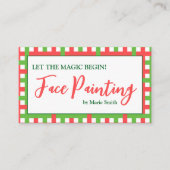 Lass den Zauberanfänger! Angepasste Gesichtspainie Visitenkarte (Vorderseite)