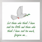 Lass denen, die denken, ich habe zu wenig gesagt - poster (Vorne)