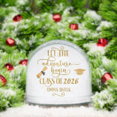 Lass der Abenteuer Begin Class of Abschluss Funny Schneekugeln (Weihnachten)