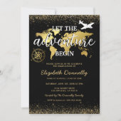 Lass der Abenteuer Begin Graduation Party Einladung (Vorderseite)