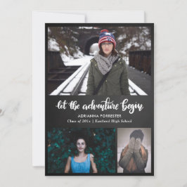 Lass der Abenteuer Begin-Tafel | Absolvent Einladung