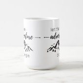 Lass der Abenteuer Begin-Tasse Kaffeetasse (Mittel)