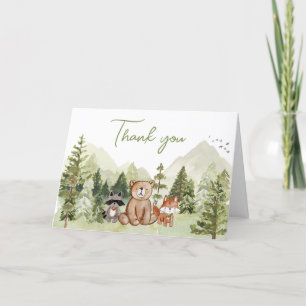 Lass der Adventure Begin Baby-Dusche Dankeskarte