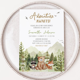 Lass der Adventure Begin Baby-Dusche Einladung