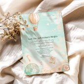 Lass der Adventure Begin Baby-Dusche Einladung