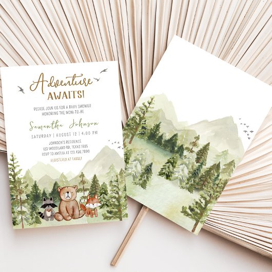 Lass der Adventure Begin Baby-Dusche Einladung