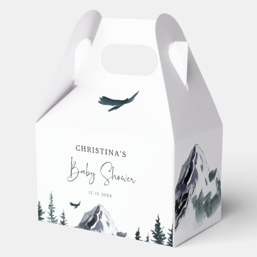 Lass der Adventure Begin Baby-Dusche Geschenkschachtel (Vorderseite)